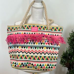 Limited Too frilly beach bag tote